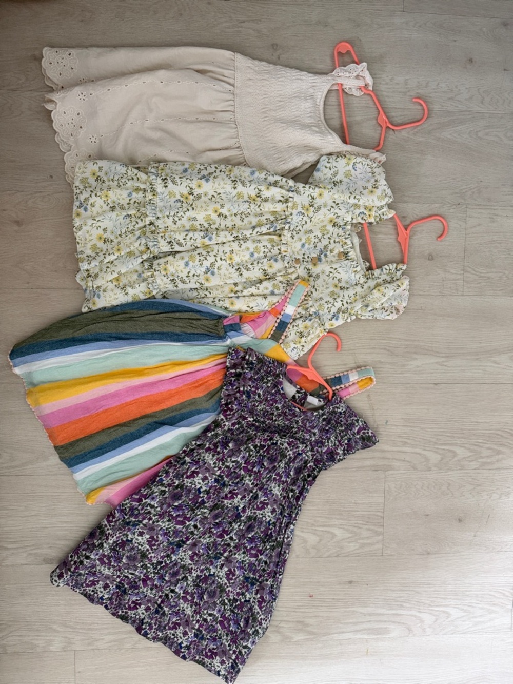 Purple Floral Kids Dress - Lightweight Summer Sundress